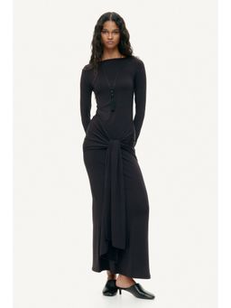 H&M - Women Black Tie-Detail Jersey Dress