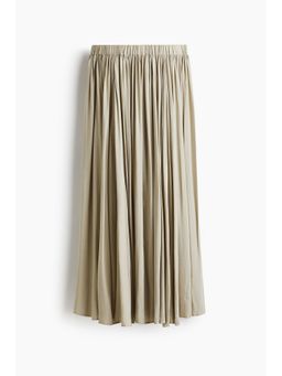 H&M - Women Beige Gathered Modal Skirt