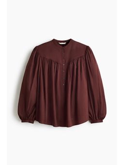 H&M - Women Brown Oversized Blouse