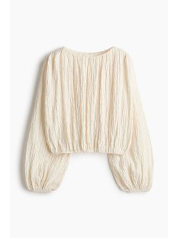 H&M - Women White Balloon-Sleeved Top