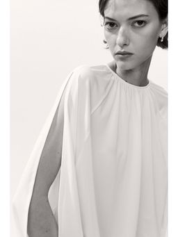 H&M - Women White Open-Sleeve Top