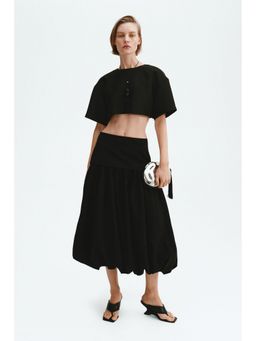 H&M - Women Black Cropped Top