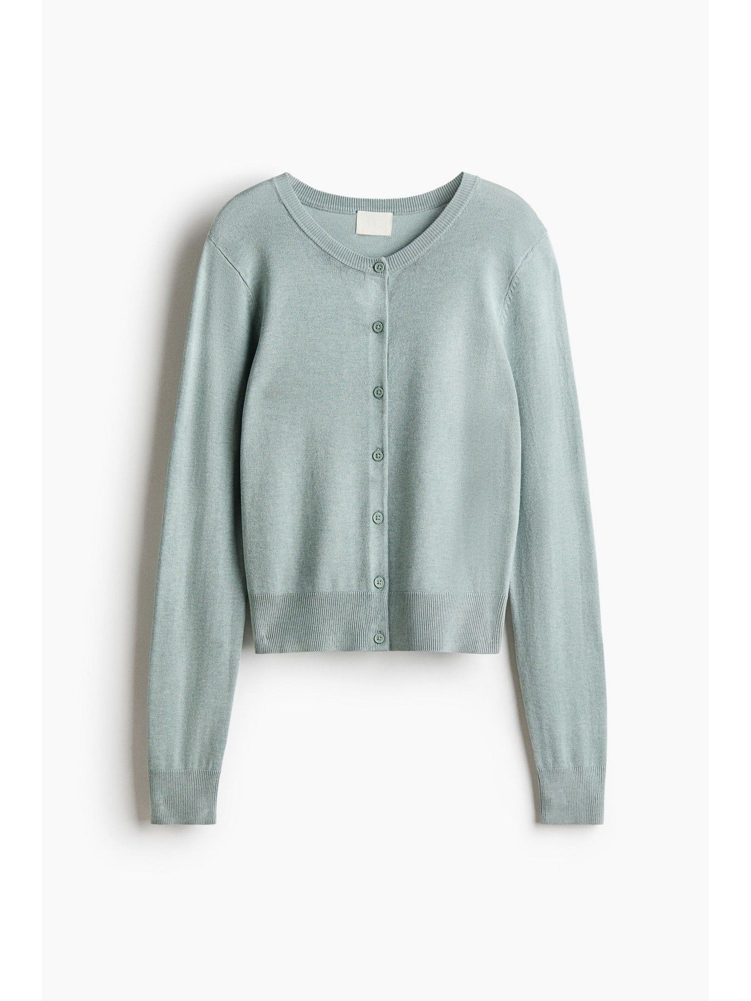 h&m Women Turquoise Fine-Knit Cardigan-picture-41