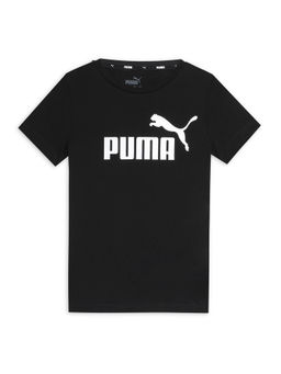 Puma - Ess Logo Girls Black T-Shirt