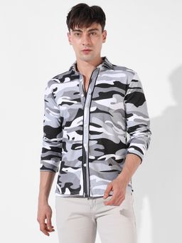 Campus Sutra - Men Camouflage Full Sleeve Casual Shirt