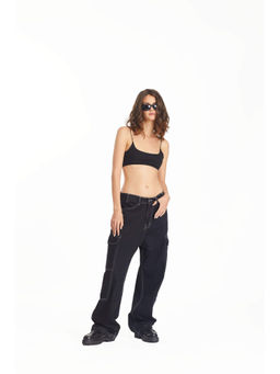Bonkers Corner - Black Out Stitched Denim Jeans