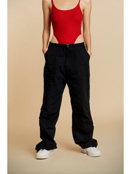 Bonkers Corner - Black Parachute Pant
