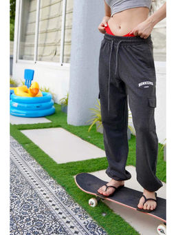 Bonkers Corner - Charcoal Melange Cargo Joggers
