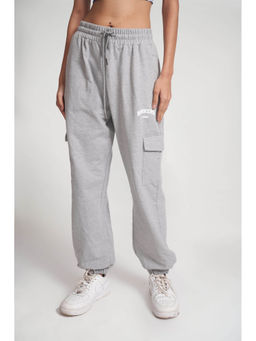 Bonkers Corner - Grey Melange Cargo Joggers