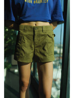 Bonkers Corner - Olive Solid Shorts