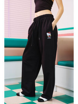 Bonkers Corner - Lovely Strawberry Black Pant