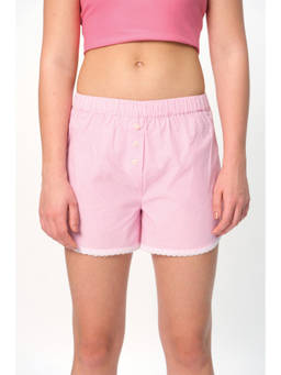 Bonkers Corner - Pink Lace Trimmed Shorts