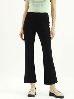 United Colors of Benetton - Black Solid Bootcut Pant