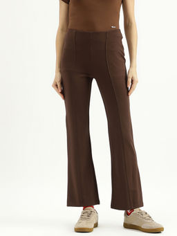 United Colors of Benetton - Brown Solid Bootcut Pant