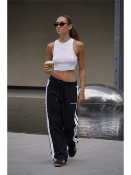 Bonkers Corner - Black Straight Fit Pant