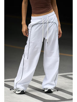 Bonkers Corner - White Deconstructed Loose Pant