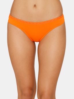 Zivame - Low Rise Zero Coverage Thong - Exotic Orange
