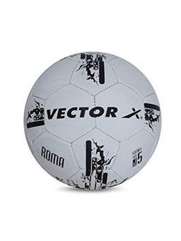 Vector X - ROMA Hand Stitched Football (White-Black) (5)