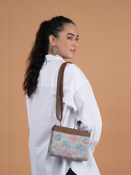 Twenty Dresses by Nykaa Fashion - Floral Printed Jaipur Bloom Crossbody Bag