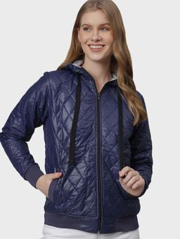 Campus Sutra - Blue Solid Jacket