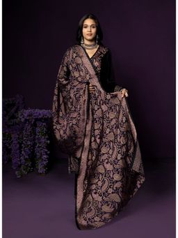 Lakshita - Women's Black V-Neck Embroidered Kurta with Pant and Dupatta