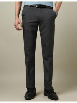 Arrow - Mens Checked Twill 1851 Formal Trousers - Grey