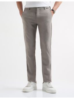 Arrow Sports - Mens Super Slim Fit Twill Casual Trousers - Grey