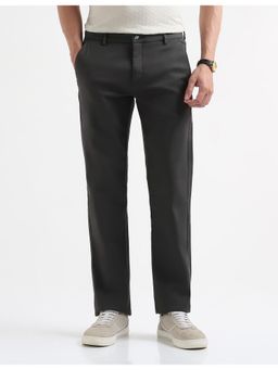 Arrow Sports - Mens Dobby Textured Casual Trousers - Green