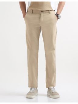 Arrow Sports - Mens Twill Air Soft Casual Trousers - Beige