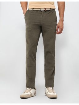 U.S. POLO ASSN. - Mens Denver Slim Fit Corduroy Casual Trousers - Olive