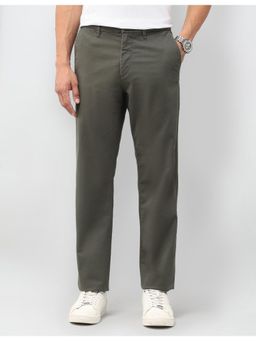 U.S. POLO ASSN. - Mens Riley Straight Fit Twill Chinos Trousers - Green