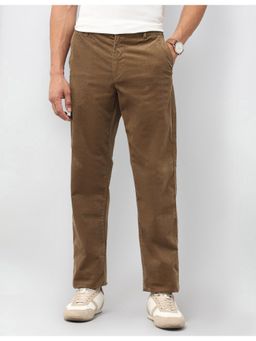 U.S. POLO ASSN. - Mens Riley Straight Fit Corduroy Casual Trousers - Brown