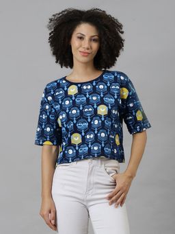 Free Authority - Dm 4 Movie Printed Boxy Fit T-Shirt for Women