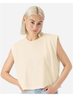 American Apparel - Cream Heavyweight Cotton Women's Muscle T-Shirt