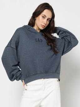 GAP - Women's Logo Relaxed Hoodie