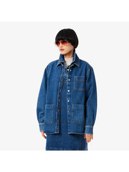 Lacoste - Blue Oversized Denim Jacket