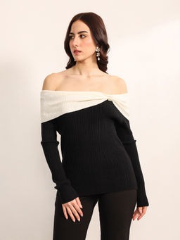 Kazo - Black Trestle Winter Top