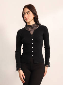 Kazo - Black Lisbon Top