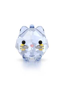 SWAROVSKI - Chubby Cats Blue Cat Showpiece