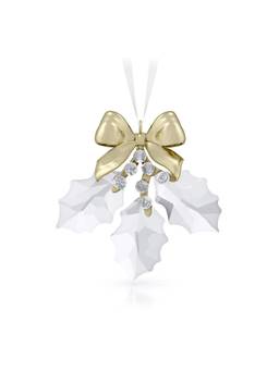 SWAROVSKI - Holiday Magic Holly Leaves Ornament Showpiece