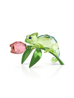 SWAROVSKI - Idyllia Chameleon and Tulip Showpiece