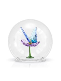 SWAROVSKI - Idyllia Glass Ball Butterfly and Flower Showpiece