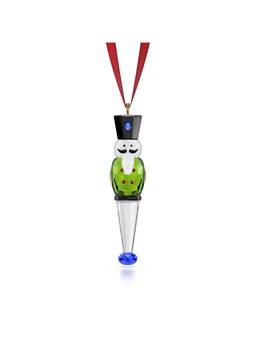 SWAROVSKI - Holiday Cheers Nutcracker Ornament- Green Showpiece