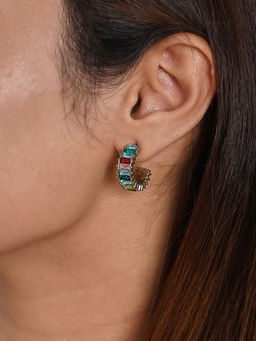 Joker and Witch - Joker & Witch Ula Hoop multicolour Stone Earrings