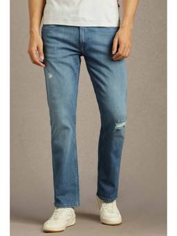 Louis Philippe - Men Blue Mid Slim Fit Jeans