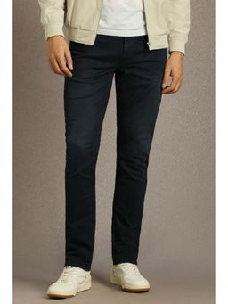 Louis Philippe - Men Navy Blue Slim Fit Jeans