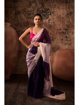 Masumi Mewawalla - Multicolor Tassels Pre Drape Saree with Stitched Blouse