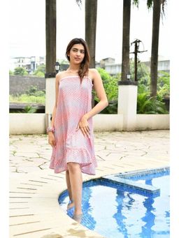 MONK & MEI - Sif Slip Dress- Blue-Pink