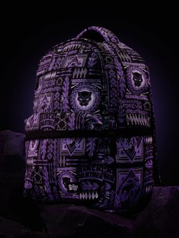 The Souled Store - Official Black Panther Classic Logo Mini Purple Backpack