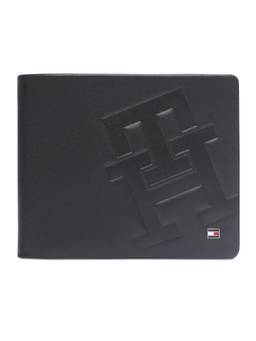 Tommy Hilfiger - Men Wester RFID Protection Leather Wallet - Black